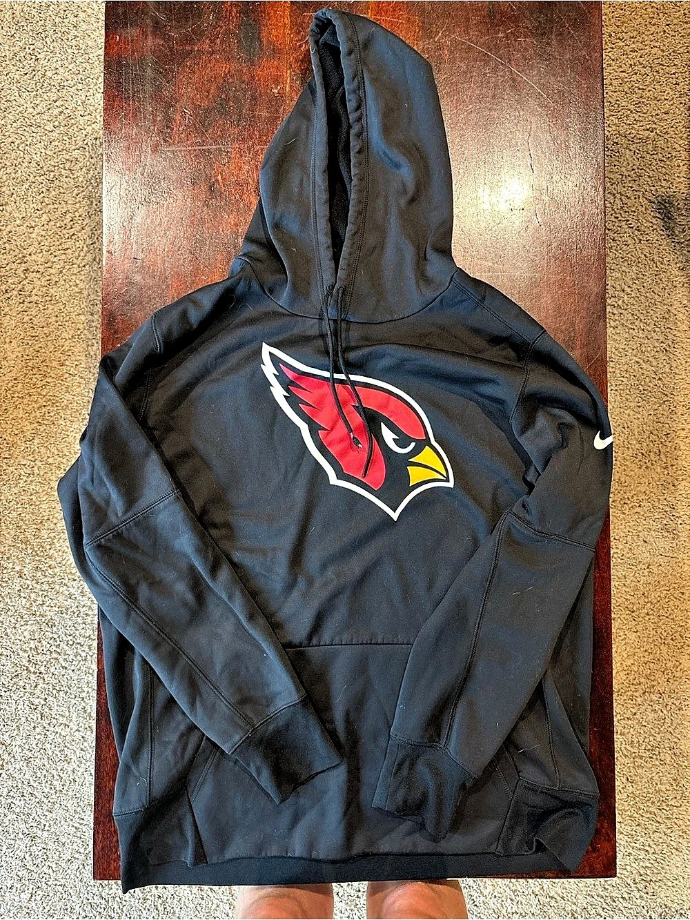 Nike NFL Arizona Cardinals Dri-FIT Hoodie Black & Red XL